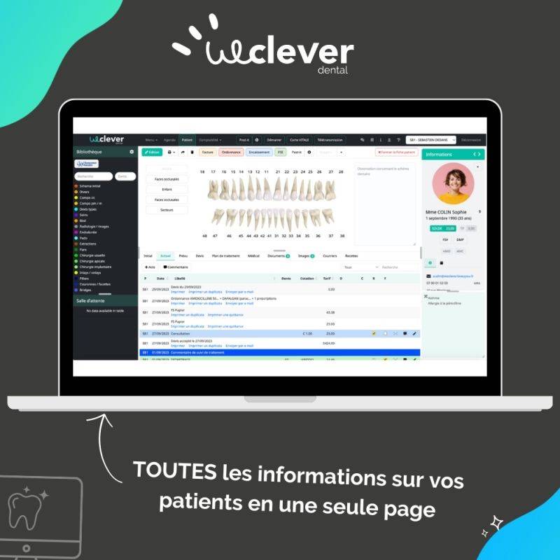 Logiciel de gestion cloud Weclever Dental